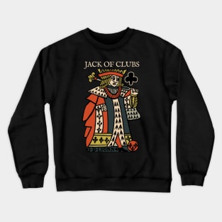 Character of Playing Card Jack of Clubs Crewneck Sweatshirt